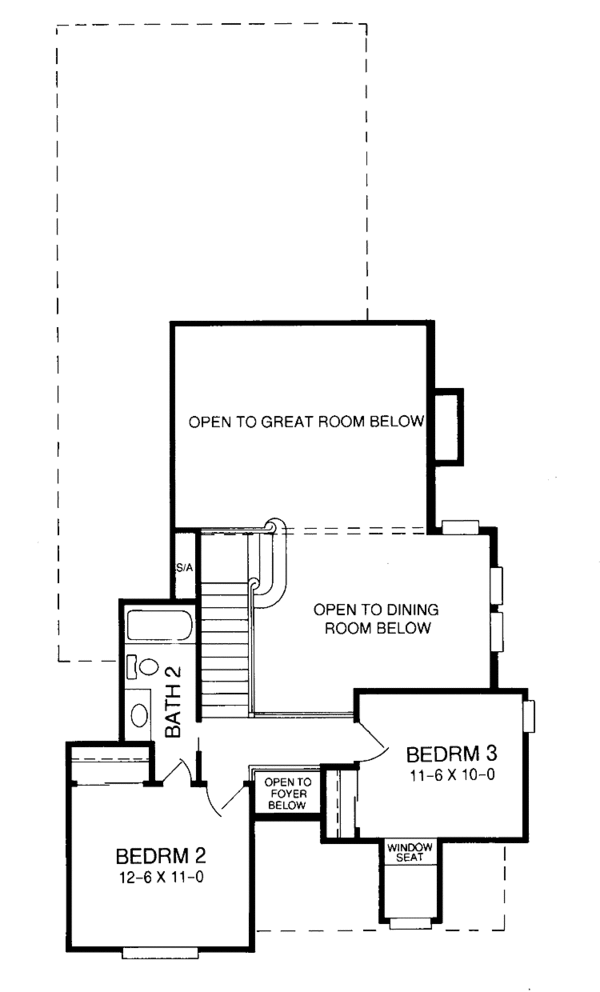 House Plan Design - Country Floor Plan - Upper Floor Plan #952-256
