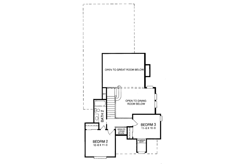 Dream House Plan - Floor Plan - Upper Floor for Country House Plan #952-256 - 3 bed, 2.5 bath