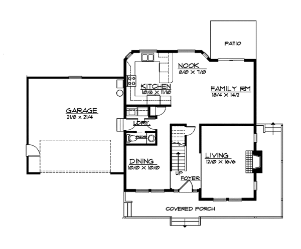 Home Plan - Country Floor Plan - Main Floor Plan #997-20
