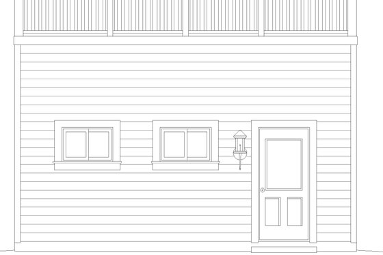 Exterior - Other Elevation for Southern House Plan #932-823, 0 bath