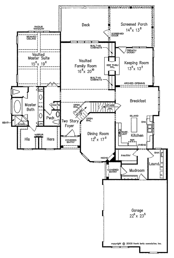 Architectural House Design - Traditional Floor Plan - Main Floor Plan #927-322