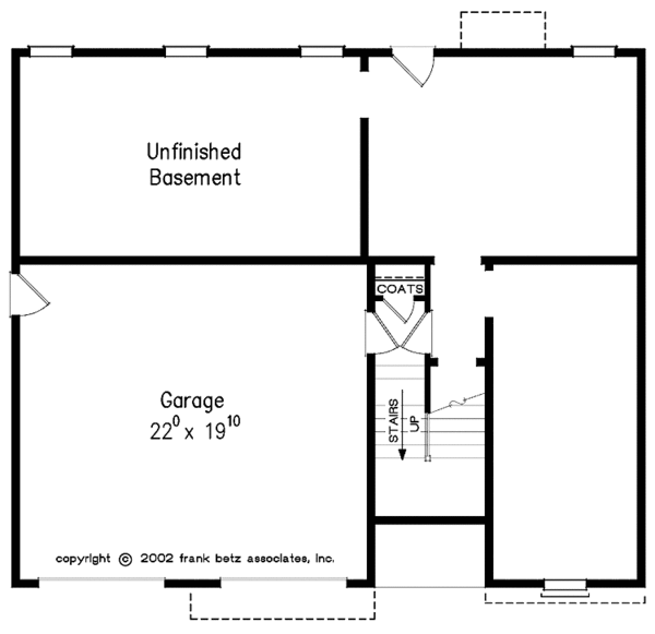 House Design - Traditional Floor Plan - Lower Floor Plan #927-237