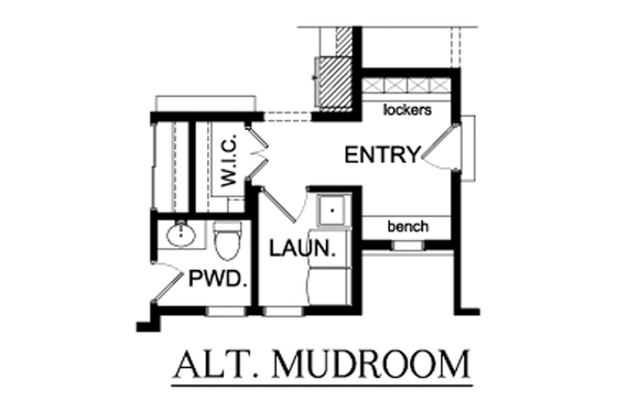 Floor Plan - Main Floor 1 for Country House Plan #1010-89 - 4 bed, 2.5 bath