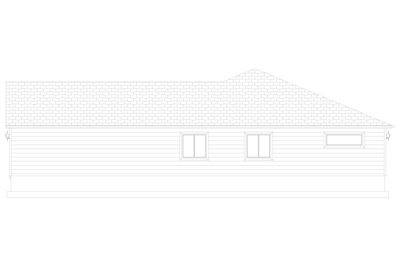 Dream House Plan - Exterior - Other Elevation for Traditional House Plan #1060-181 - 3 bed, 2 bath