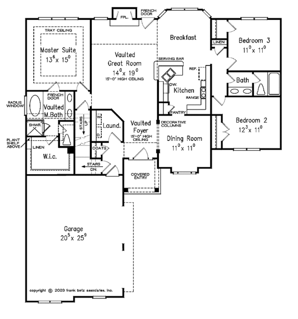 House Design - Country Floor Plan - Main Floor Plan #927-905