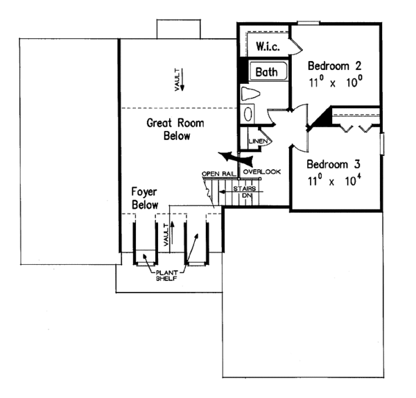House Plan Design - Country Floor Plan - Upper Floor Plan #927-548