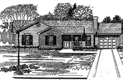 Country Style House Plan - 3 Beds 2 Baths 1180 Sq/Ft Plan #30-234 