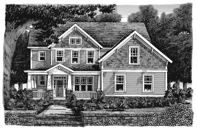 Dream House Plan - Exterior - Front Elevation 3 for Craftsman House Plan #927-902 - 4 bed, 3 bath