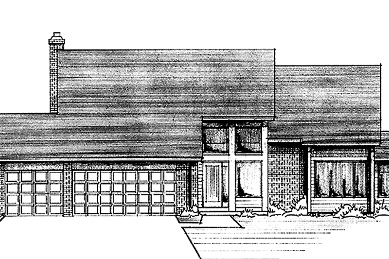 Dream House Plan - Contemporary Exterior - Front Elevation Plan #51-760