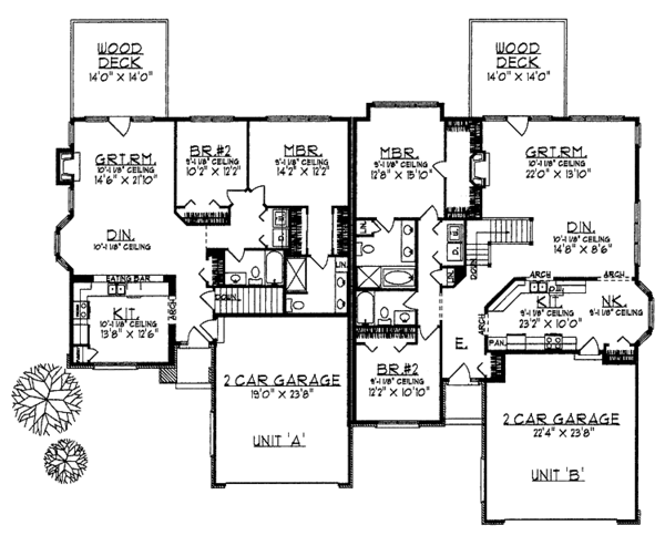 House Design - Country Floor Plan - Main Floor Plan #70-1348