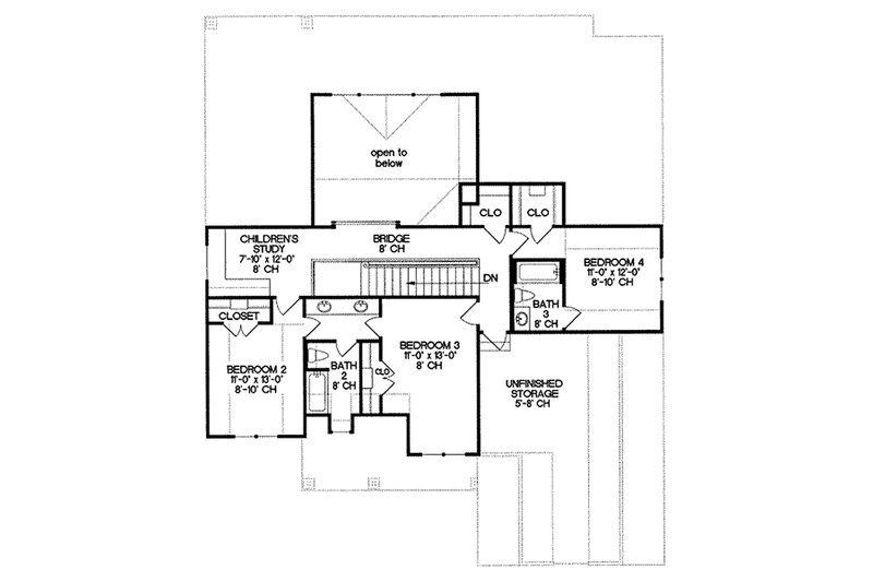 Architectural House Design - Traditional house plan, Craftsman details, floorplan