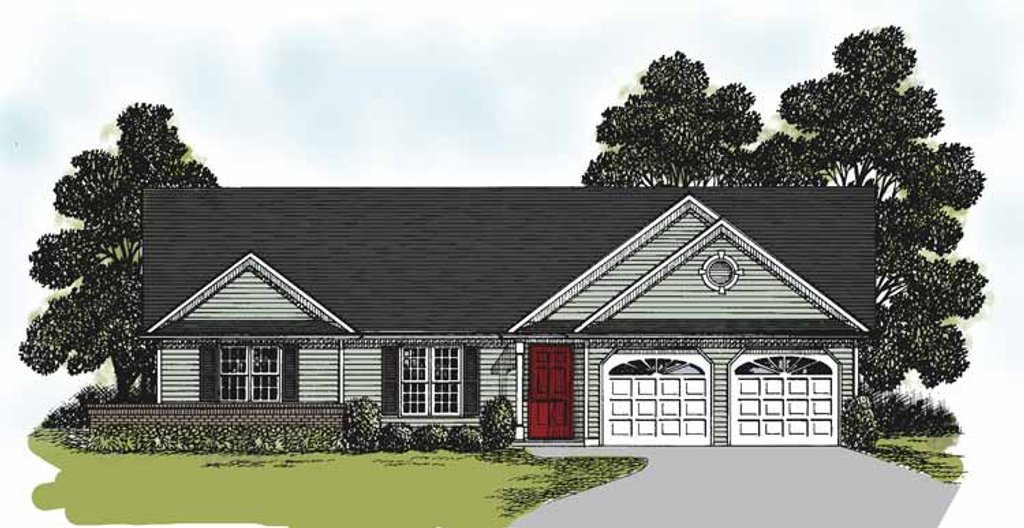 Ranch Style House Plan 3 Beds 2 Baths, 3 Bedroom Ranch Style House Plans