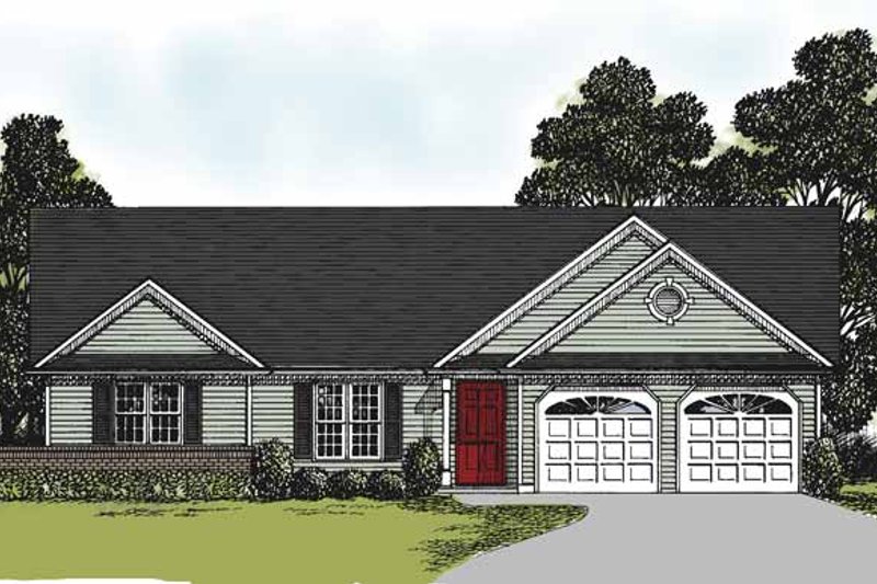 Home Plan - Ranch Exterior - Front Elevation Plan #56-660