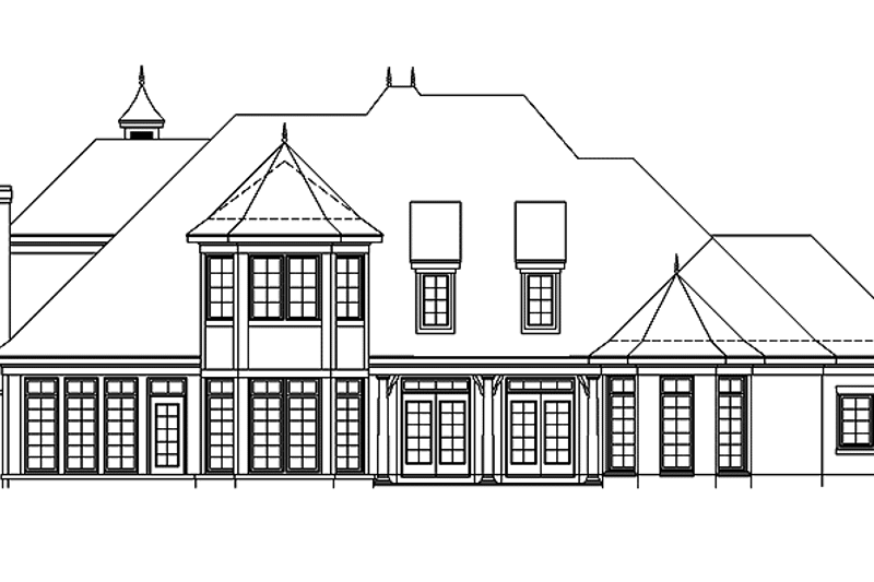 Dream House Plan - Exterior - Rear Elevation for Country House Plan #952-183 - 4 bed, 3.5 bath