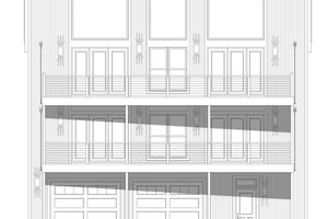 Exterior - Front Elevation 3 for Traditional House Plan #932-444 - 6 bed, 4 bath