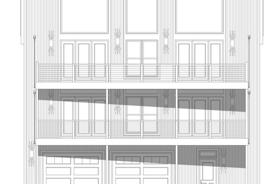 Exterior - Front Elevation 3 for Traditional House Plan #932-444 - 6 bed, 4 bath