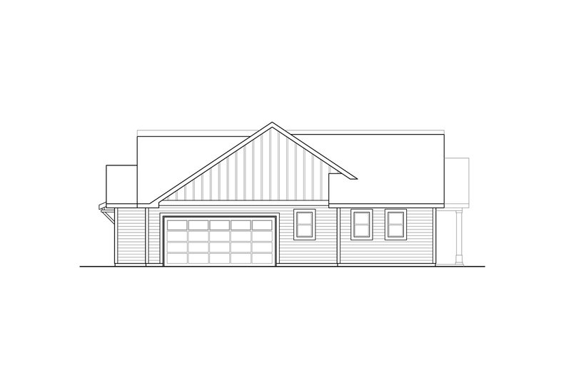 House Plan Design - Exterior - Other Elevation 1 for Ranch House Plan #124-1311 - 3 bed, 3.5 bath