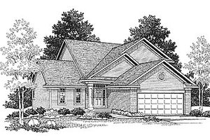 Traditional Exterior - Front Elevation Plan #70-124