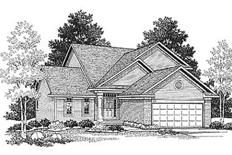 Architectural House Design - Traditional Exterior - Front Elevation Plan #70-124