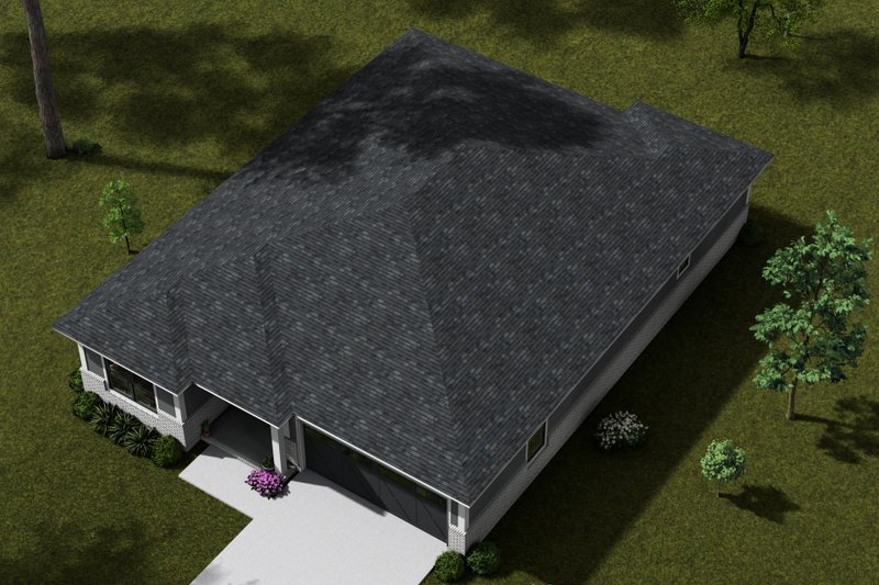 House Blueprint - Exterior - Other Elevation 4 for Modern House Plan #513-2372 - 3 bed, 2 bath