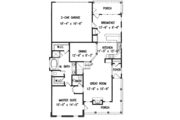 Southern Style House Plan - 4 Beds 2.5 Baths 2317 Sq/Ft Plan #54-148 