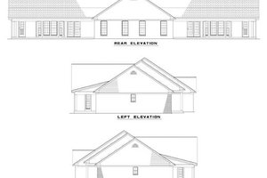 Exterior - Front Elevation 4 for Traditional House Plan #17-562 - 3 bed, 2 bath