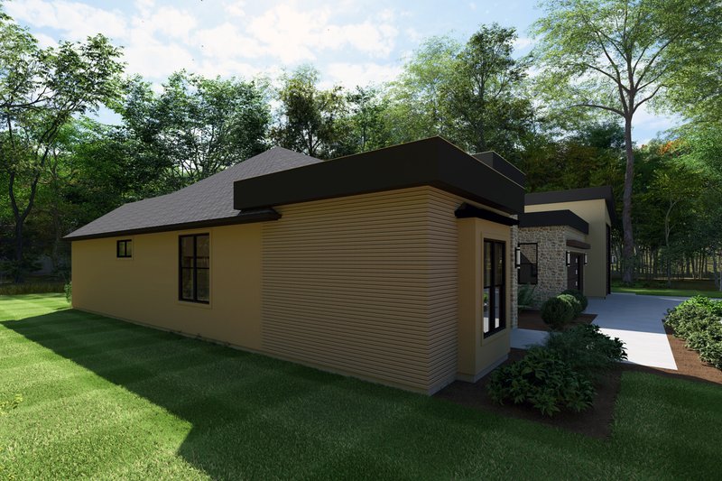 House Blueprint - Exterior - Other Elevation for Contemporary House Plan #1111-1 - 4 bed, 2.5 bath