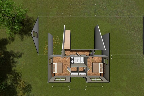 House Blueprint - Cottage Floor Plan - Upper Floor Plan #513-2192