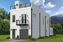 Contemporary Style House Plan - 3 Beds 2 Baths 2080 Sq/Ft Plan