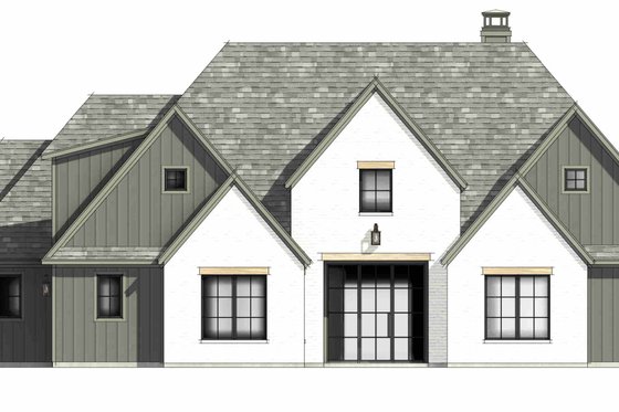 Exterior - Front Elevation 8 for European House Plan #1096-139 - 4 bed, 3.5 bath