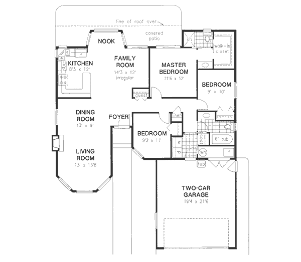 Architectural House Design - Traditional Floor Plan - Main Floor Plan #18-9151