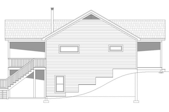 Exterior - Other Elevation for Cabin House Plan #932-57 - 4 bed, 3.5 bath