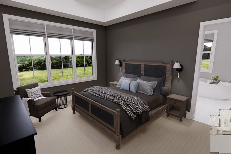 Dream House Plan - Interior - Master Bedroom for Traditional House Plan #51-1224 - 2 bed, 2 bath