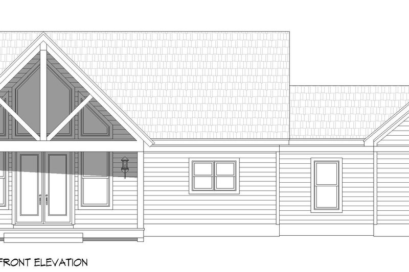 Architectural House Design - Exterior - Front Elevation 3 for Country House Plan #932-1199 - 2 bed, 2 bath