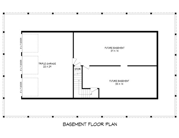 Dream House Plan - Southern Floor Plan - Lower Floor Plan #932-1172
