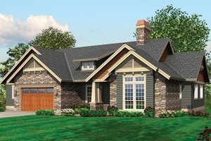 Craftsman Exterior - Front Elevation Plan #48-242