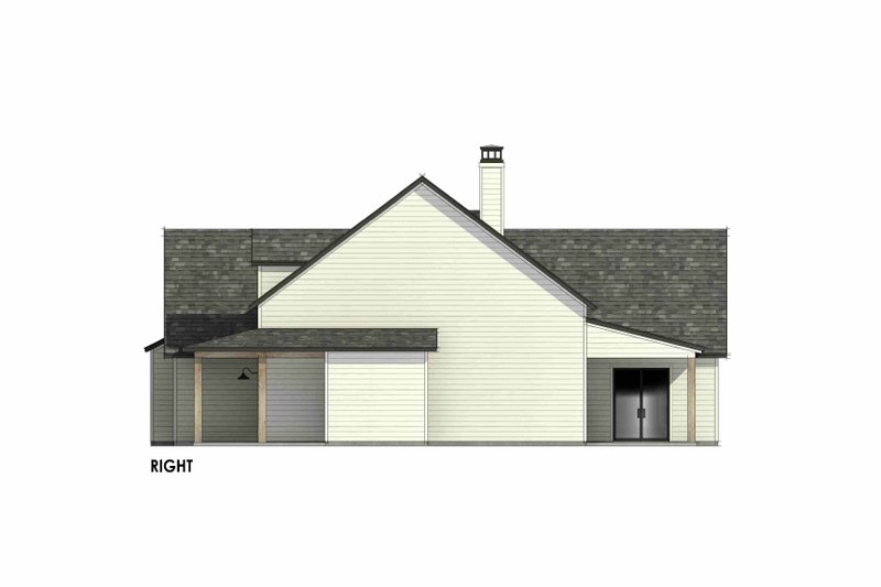 House Blueprint - Exterior - Other Elevation 1 for Farmhouse House Plan #1096-203 - 4 bed, 3.5 bath