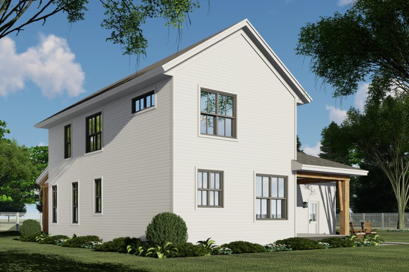 House Plan Design - Exterior - Rear Elevation 2 for Farmhouse House Plan #51-1188 - 3 bed, 2.5 bath