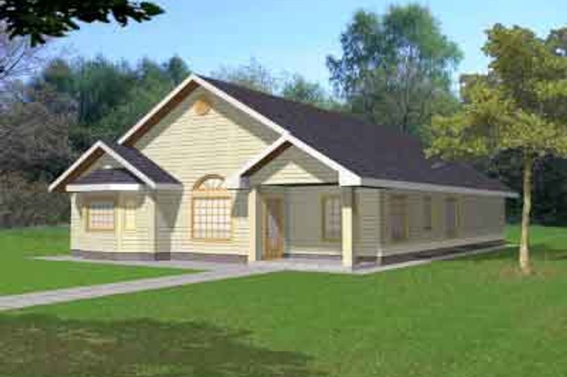 Architectural House Design - Traditional Exterior - Front Elevation Plan #117-456