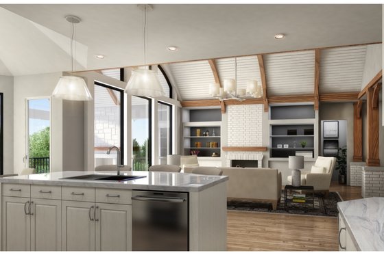 Interior - Kitchen for Ranch House Plan #54-477 - 5 bed, 5.5 bath