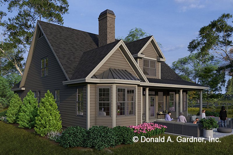 Home Plan - Exterior - Rear Elevation 1 for Victorian House Plan #929-715 - 3 bed, 2.5 bath