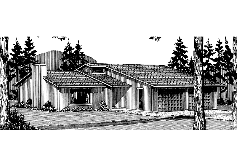 Dream House Plan - Contemporary Exterior - Front Elevation Plan #320-780