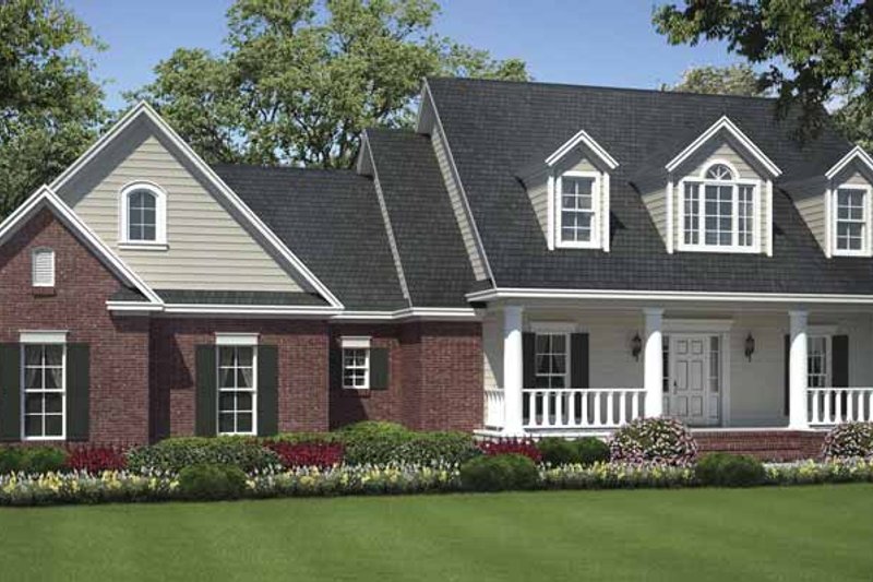 Dream House Plan - Country Exterior - Front Elevation Plan #21-424