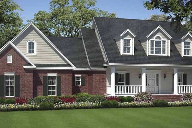 Home Plan - Country Exterior - Front Elevation Plan #21-424