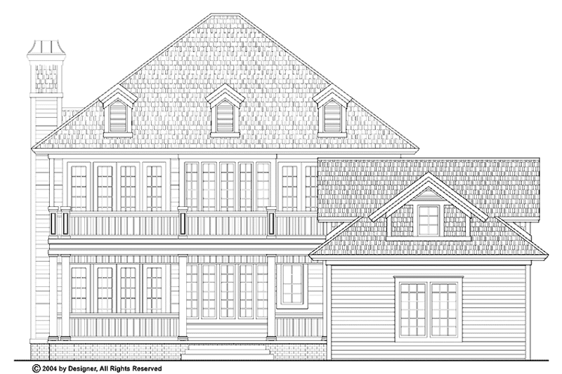 Home Plan - Exterior - Rear Elevation for Victorian House Plan #930-210 - 3 bed, 2.5 bath
