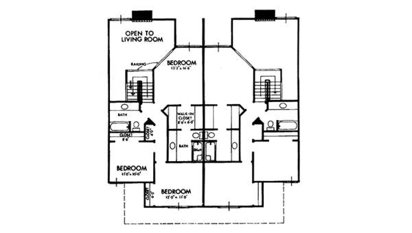 House Design - Prairie Floor Plan - Upper Floor Plan #320-1233
