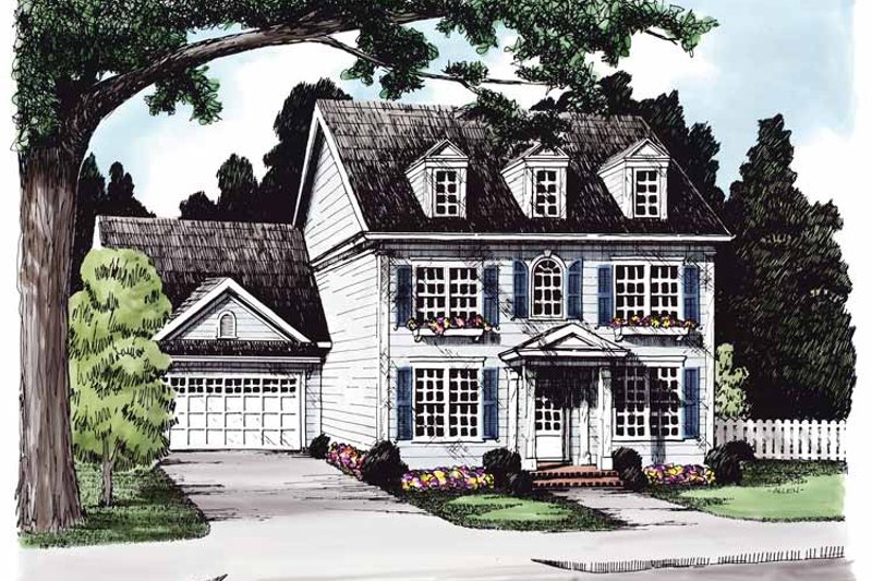 Architectural House Design - Classical Exterior - Front Elevation Plan #927-614