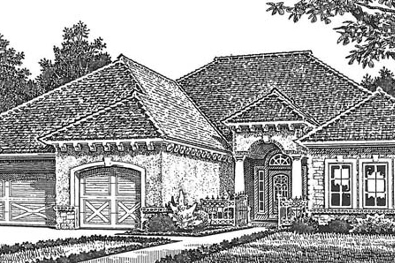 Dream House Plan - Exterior - Front Elevation 4 for European House Plan #310-1266 - 3 bed, 2.5 bath