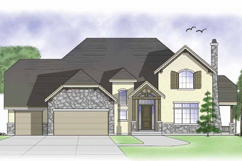 Dream House Plan - Exterior - Front Elevation 3 for Country House Plan #945-41 - 4 bed, 3 bath