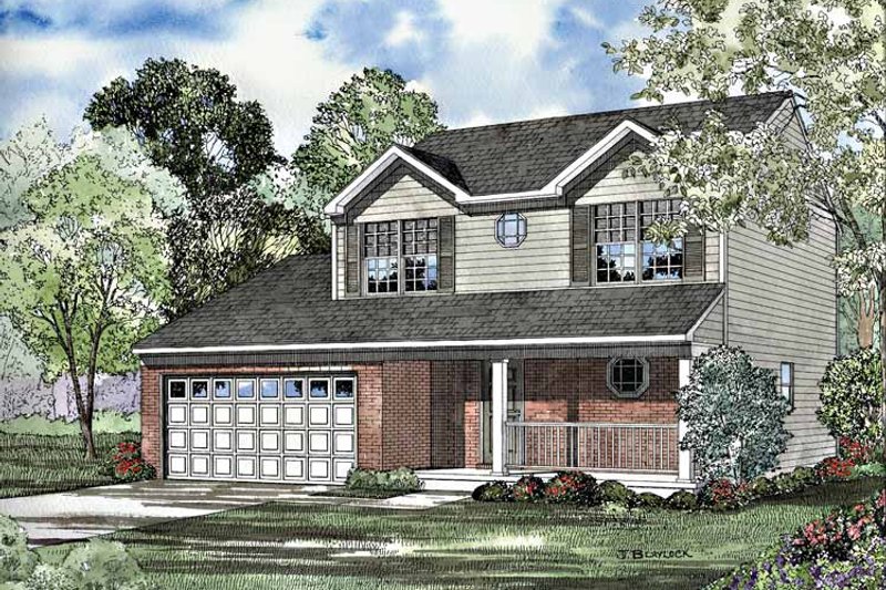 Home Plan - Country Exterior - Front Elevation Plan #17-3191